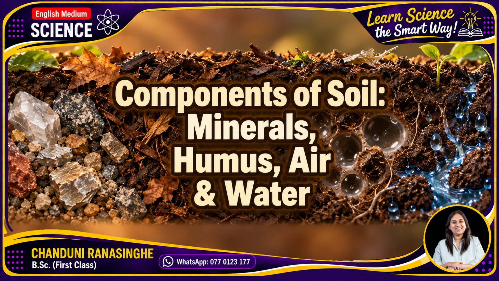 Components of Soil Full Lesson 🌍 | English Medium Science